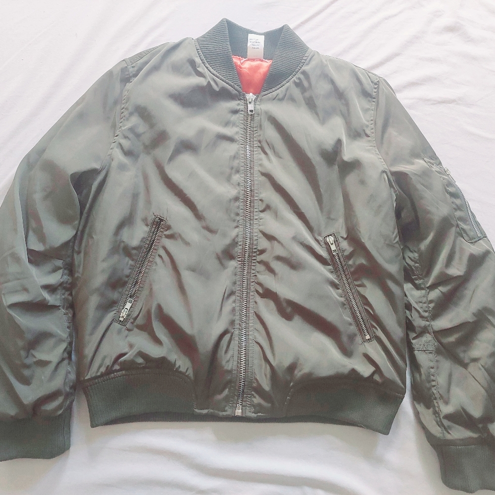 Olive Bomber Jacket